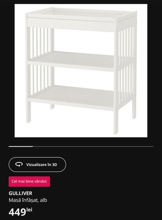 Masă de infasat Gulliver