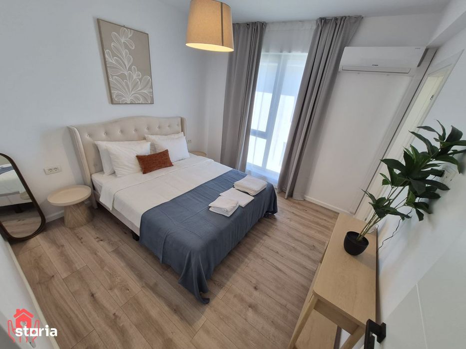 Tunari-PRIMA LOCUIRE, 3 camere curte, piscina exterioara, mobilat luxu