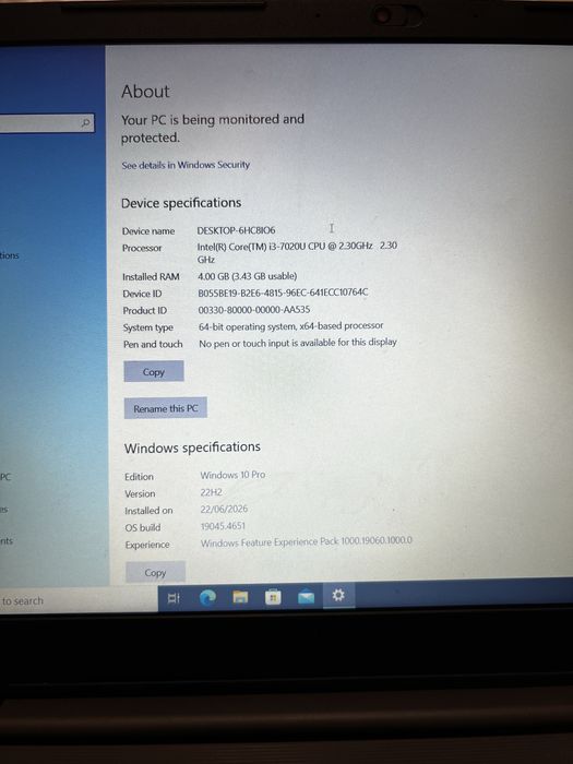 laptop lenovo gri
