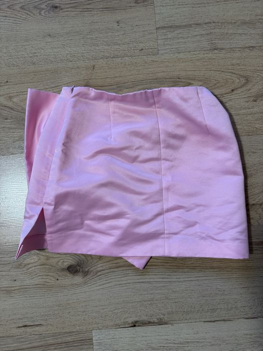 Розова сатенена пола Zara