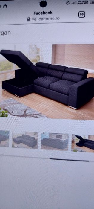 Coltar Vellea home gri antracit