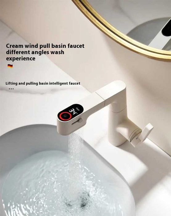 Смесител за баня с 3 режим и издърпваща се глава - W140