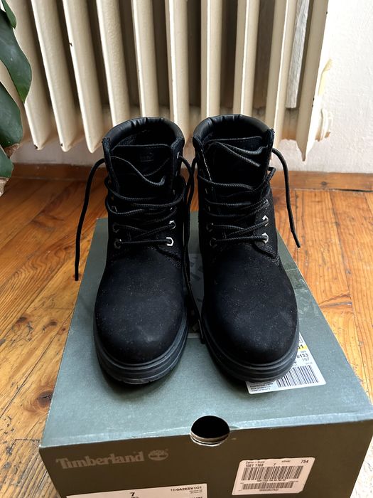 Дамски черни боти от набук Timberland Hannover Hill 38 номер