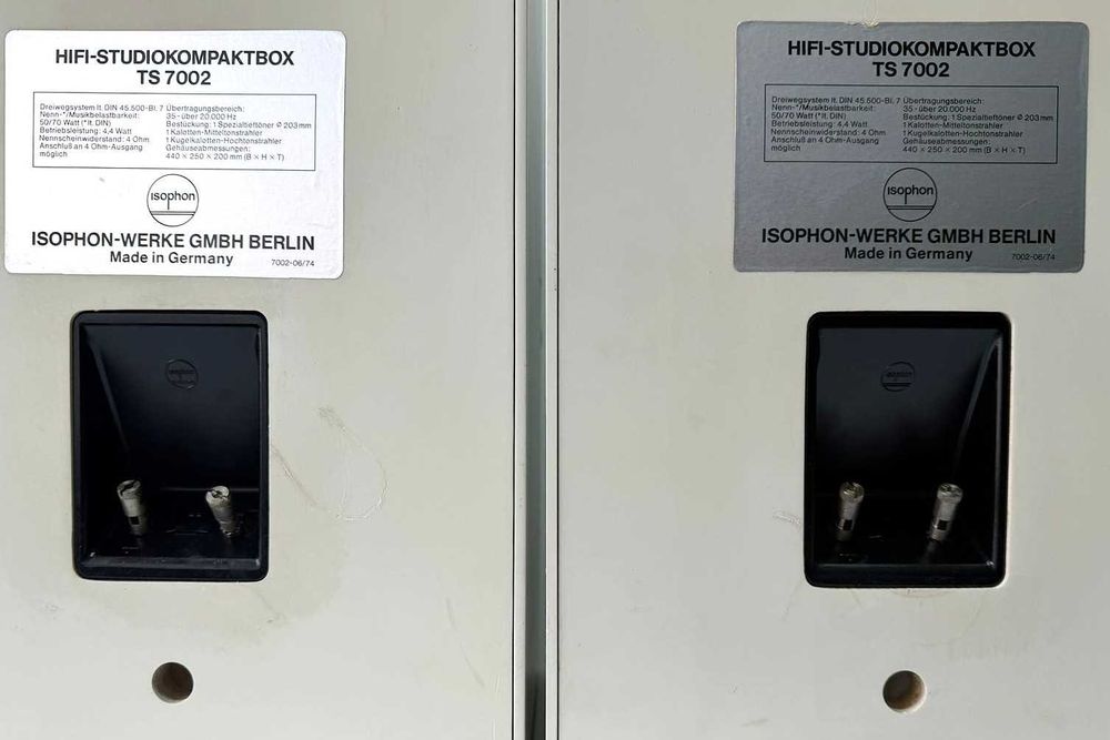 Boxe Isophon TS 7002 - Hifi-Studiokompaktbox - Made in Berlin Vintage