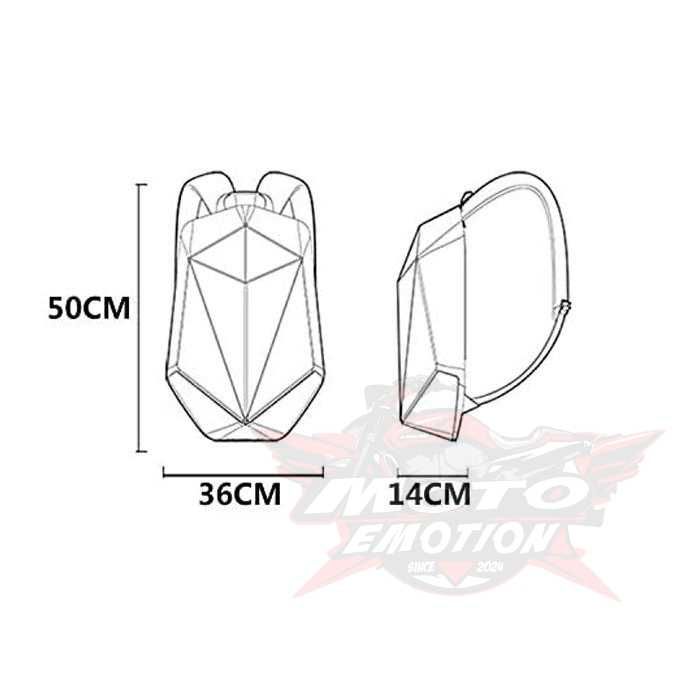 Мото Раница Раница за Мотоциклет Мотокрос Хидратор Твърда Раница