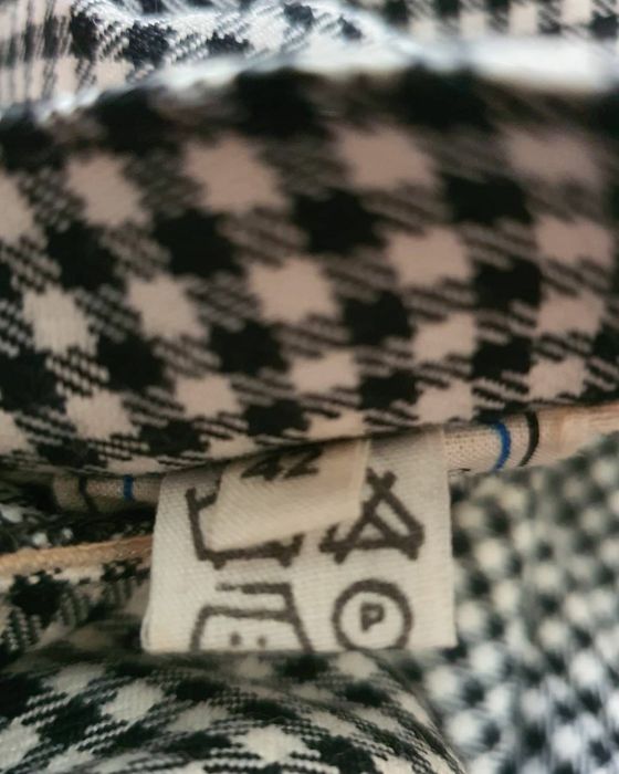 Fusta de stofa  lunga patratele