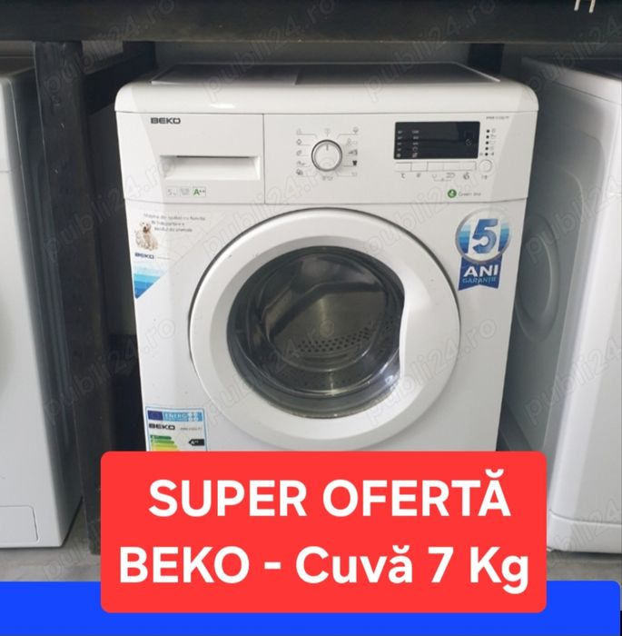 Beko / capacitate 7 kg.  Reducere 4oo lei.