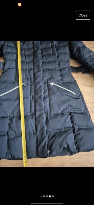 Geacă premium lungă cu puf, Orsay, S