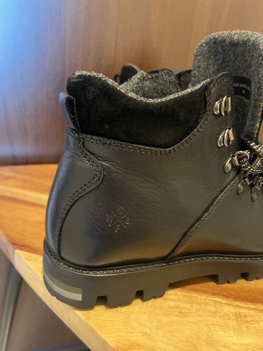 Зимни дебели кожени боти