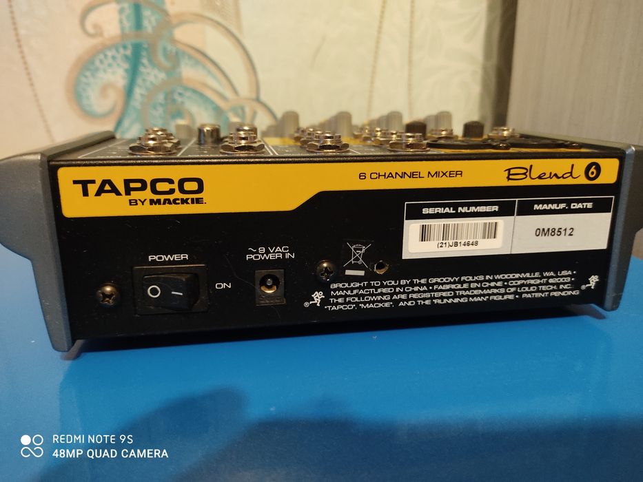 Микшерный пульт Tapco by Mackie Blend 6