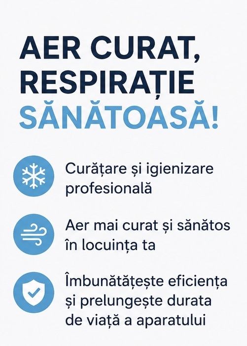 curāțare și igienizare curatare aer conditionat