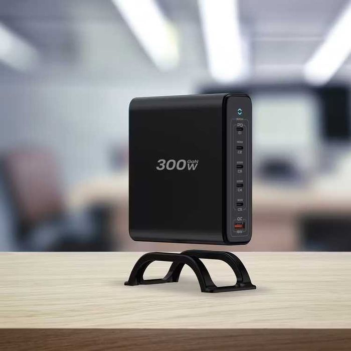 300w Зарядная док-станция Powerology Volt-X Smart GaN Charger. Ес