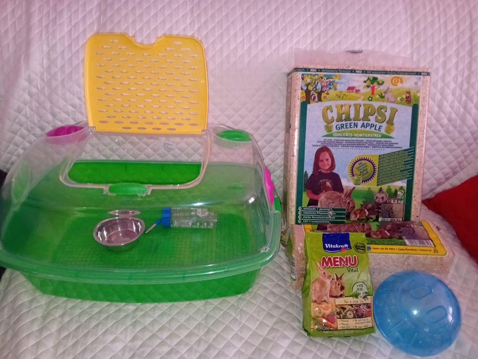 Cușcă hamsteri de plastic rezistent