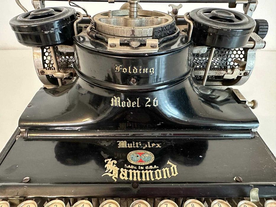 Masina de scris Folding Hammond Model 26 Multiplex rara, anii 1920