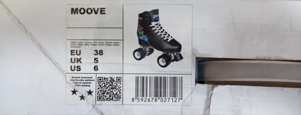 Ролкови кънки, TEMPISH QUAD MOOVE, черни , размер: 38, нови