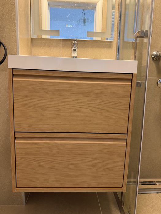 Dulap de baie + chiuveta si baterie inclusa noi