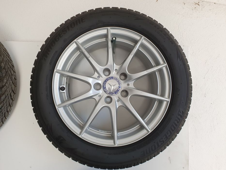 Roti iarna jante aliaj originale Mercedes 205/55/16 , Bridgestone