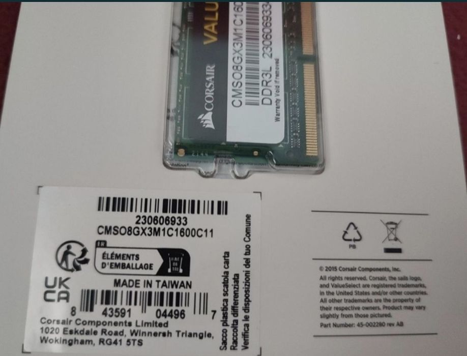 Kit Ram Ddr3 Corsair pentru laptop