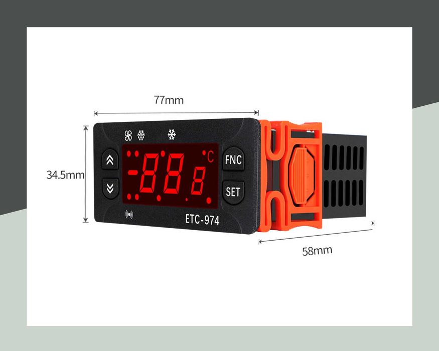 Контролер/термостат за температура и влажност ETC-974 220V