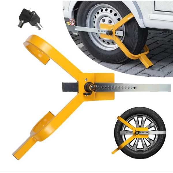 Скоба за заключване на гума Mercado Trade, Универсална против кражба