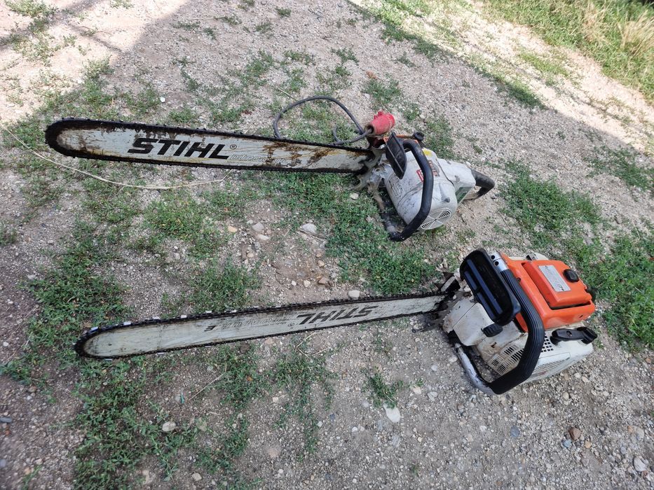 Două drujbe profesionale Stihl foarte rare în stare de funcționare!