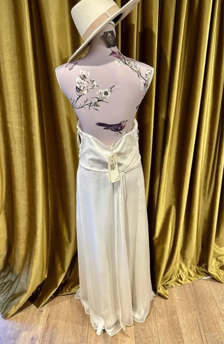 Autograph Rochie matasa alba lunga de mireasa