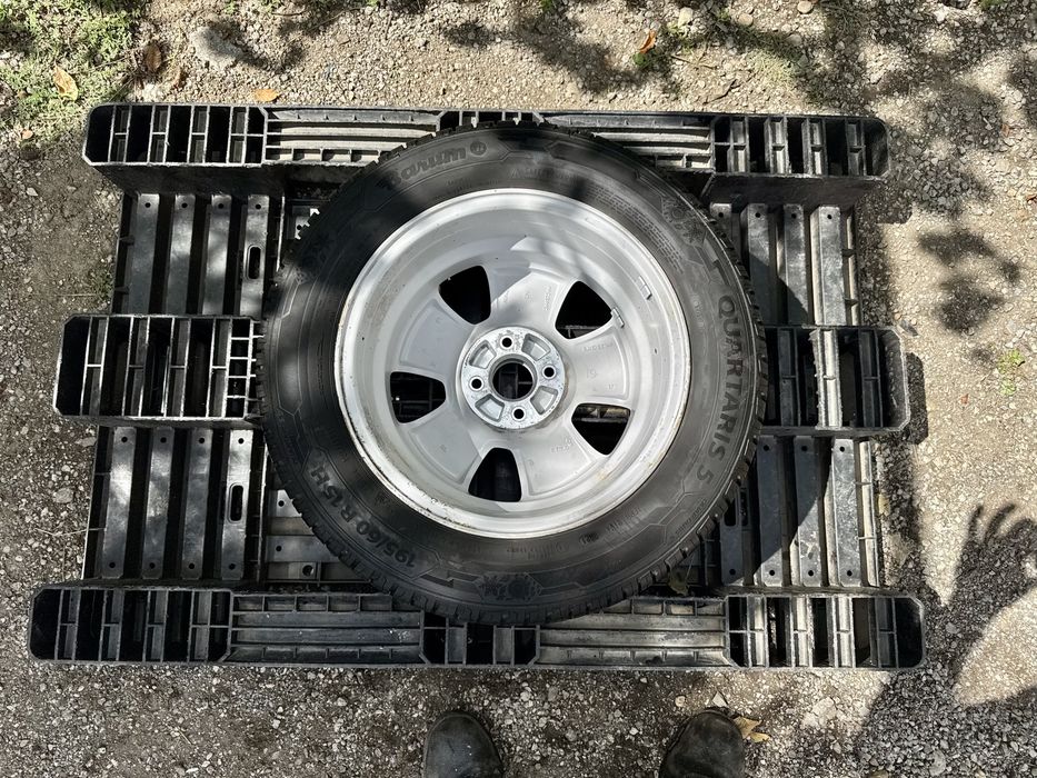 НОВО Резервна гума+АЛУМИНИЕВА ДЖАНТА 15" 4x100 за Opel,Chevrolet,Fiat