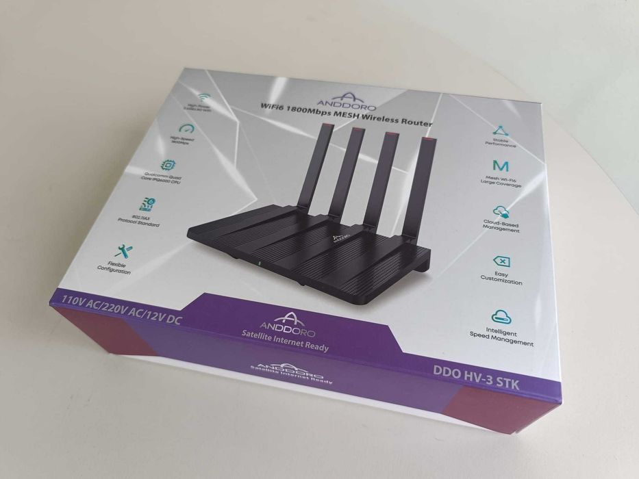Internet Router WI-FI 6, Functie MESH, model DDO HV-3 STK - NOU