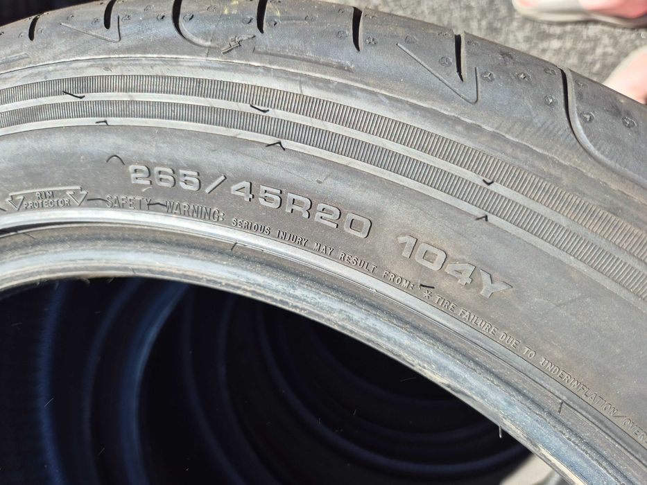 2 Anvelope de VARA - 265/45/20 - GoodYear F1 ASYM SUV - CA NOI - DOT 2024 !