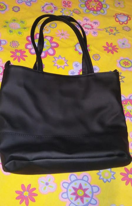 Нова черна чанта, класическа, екокожа