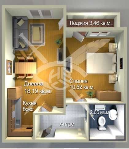 Двустаен апартамент в Меден Рудник 370-13043