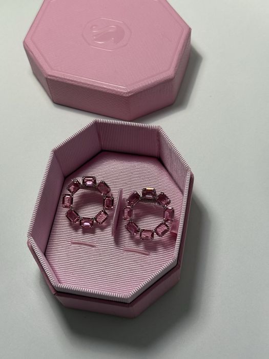 Swarovski обеци (розови кристали)