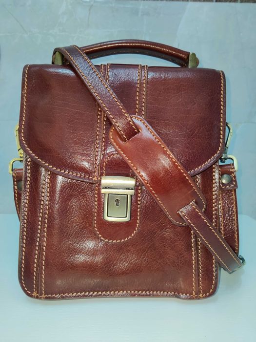 geanta  barbati piele italia  .