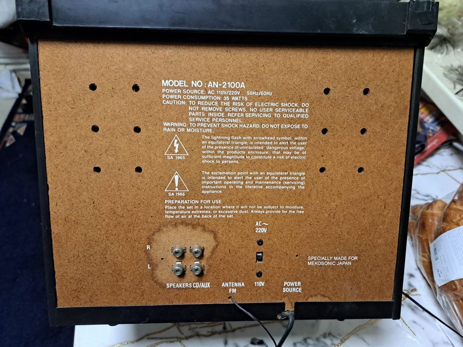 Casetofon cu picap Mekosonic