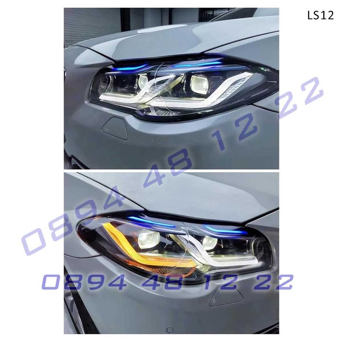 Тунинг LED фарове BMW 5 F10 F11 Facelift 14-17 визия G серия бмв ф10