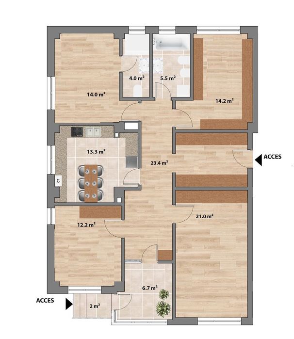 Finalizat/Intabulat - Sun Residence-Ap 4 camere-116 Mp- Grădină 130 Mp