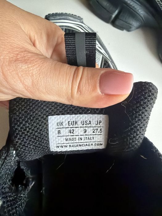 Balenciaga 3XL, masura 42, negru cu alb