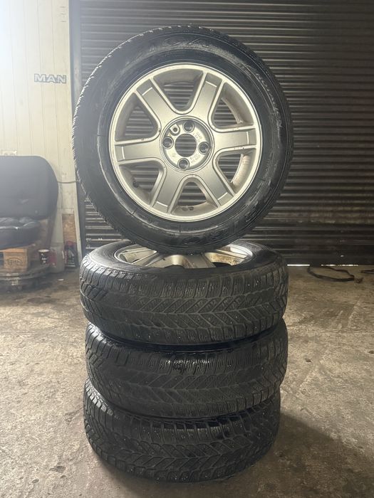 Jante 4x100 r 15 model sinaia cu anvelope iarna debica frigo 2