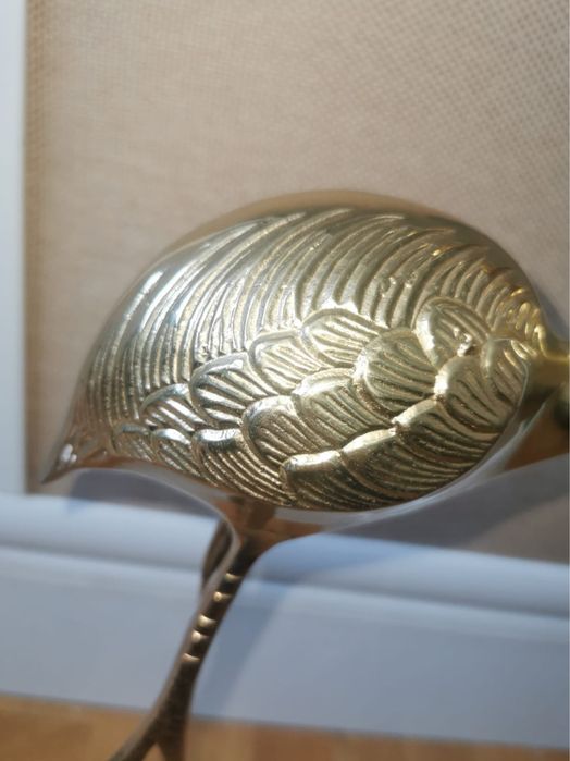 Фигура фламинго бронз скулптура от средата на века на Gilde Handwerk