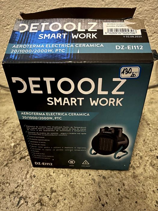 Aeroterma Electrica Ceramica 20/1000/2000W 220V-240V AC