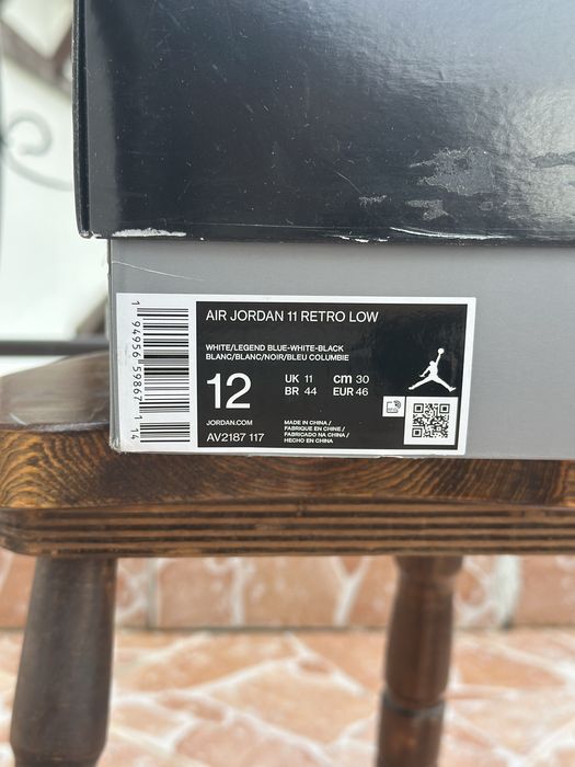 Jordan 11 low legend blue Nike Оригинални! AV2187-117