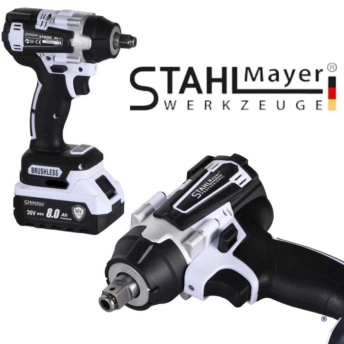Акумулаторен Гайковерт Винтоверт 36V 8ah Ударен STAHLMAYER Модел-2024