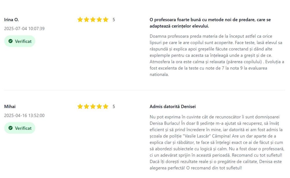 Meditații Limba Română - gramatică (Subofițeri/Academia de Poliție)