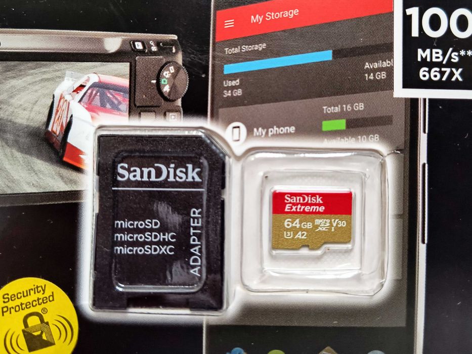 4K карта памет SanDisk Extreme Micro SDXC UHS-I V30 U3