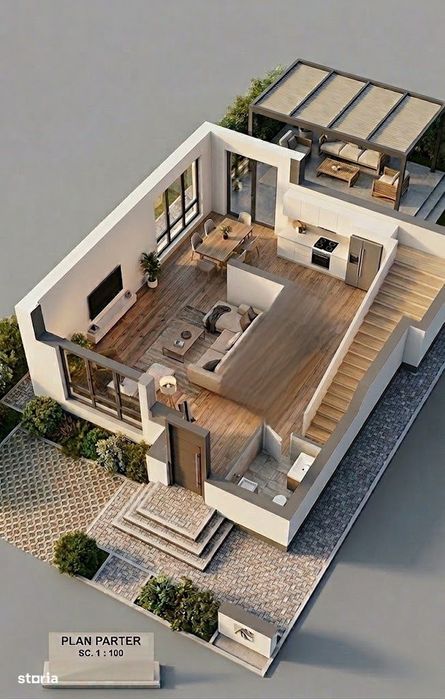 Vila Tunari – Otopeni | 23 august | 4 camere  | 147 mpu  | 300 teren