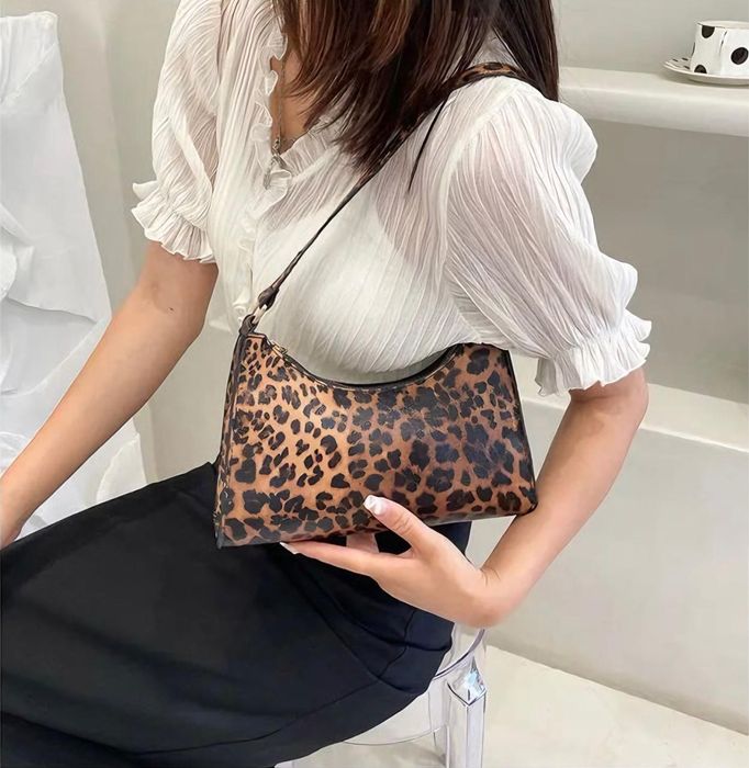 Женская леопардовая сумка