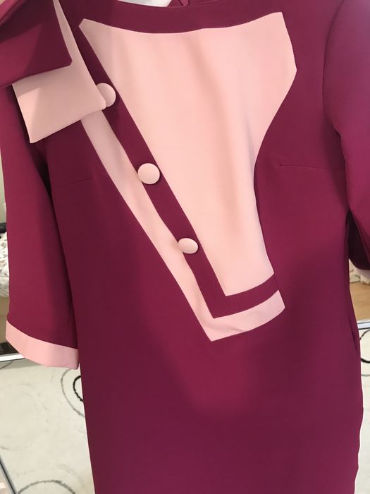 Rochie Midi Roz Fucsia