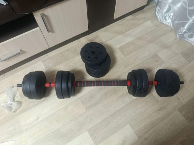 Гантели разборные + штанга