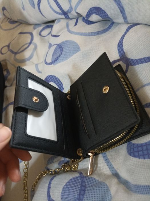 Mini portofel cu lanț coach