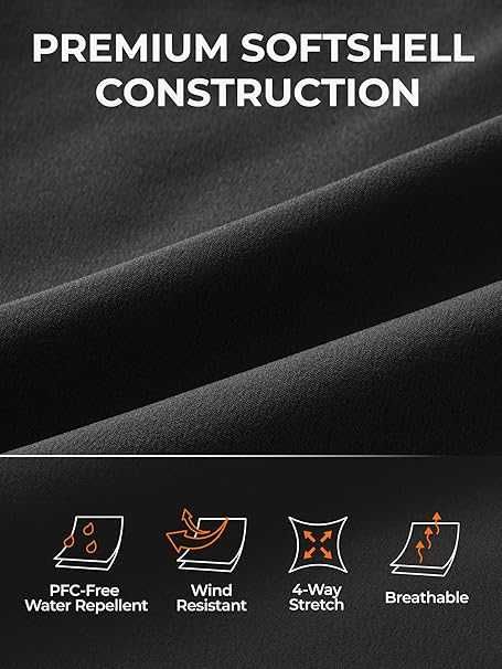 ORORO Дамска отопляема софтшел жилетка с Power Bank, черна, размер М